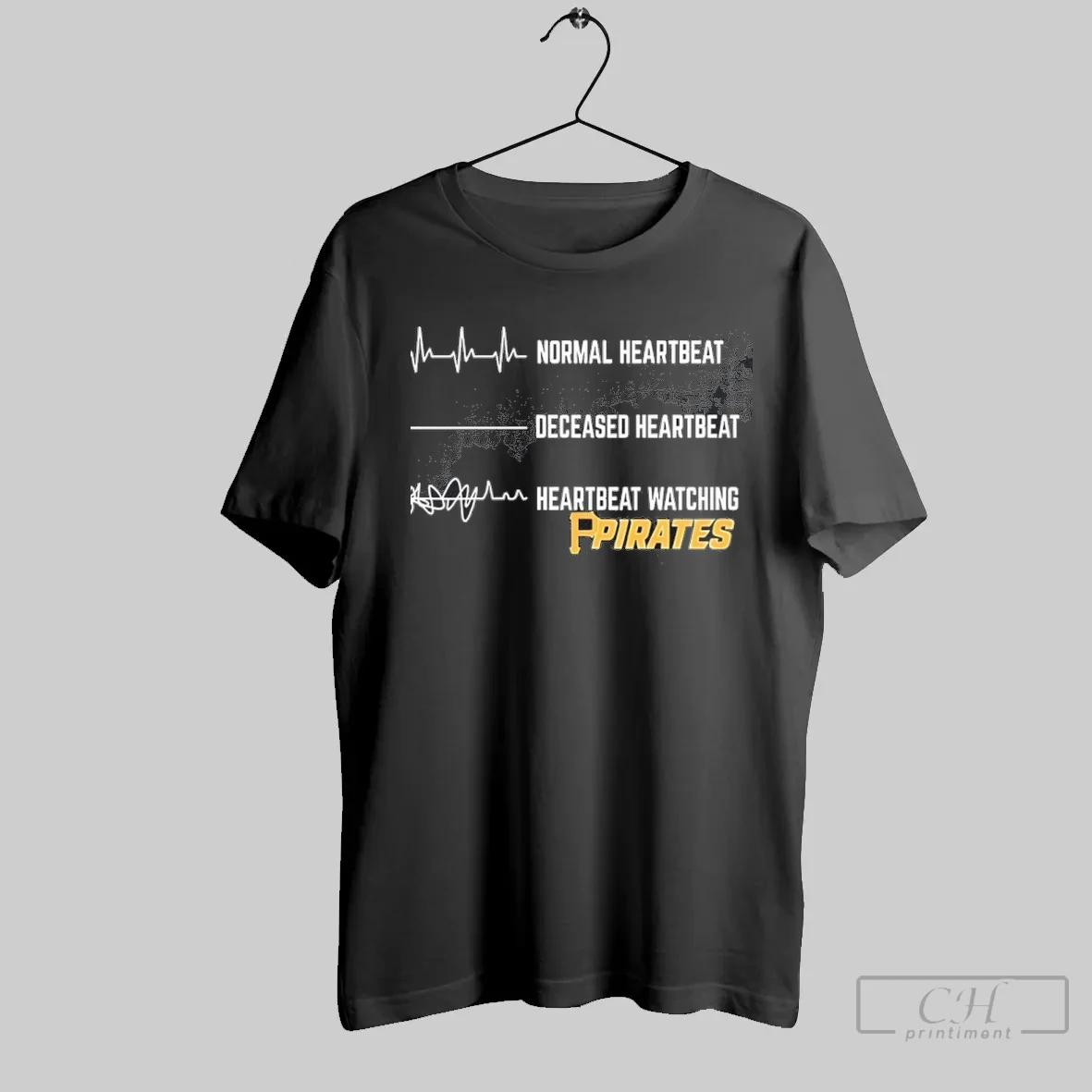 Normal Heartbeat Deceased Heartbeat Heartbeat Watching Prirates Classic Mens T Shirt