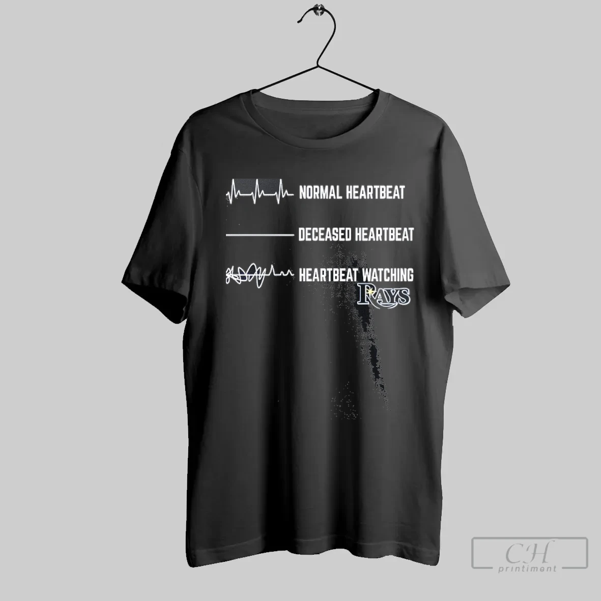 Normal Heartbeat Deceased Heartbeat Heartbeat Watching Rays Classic Mens T Shirt