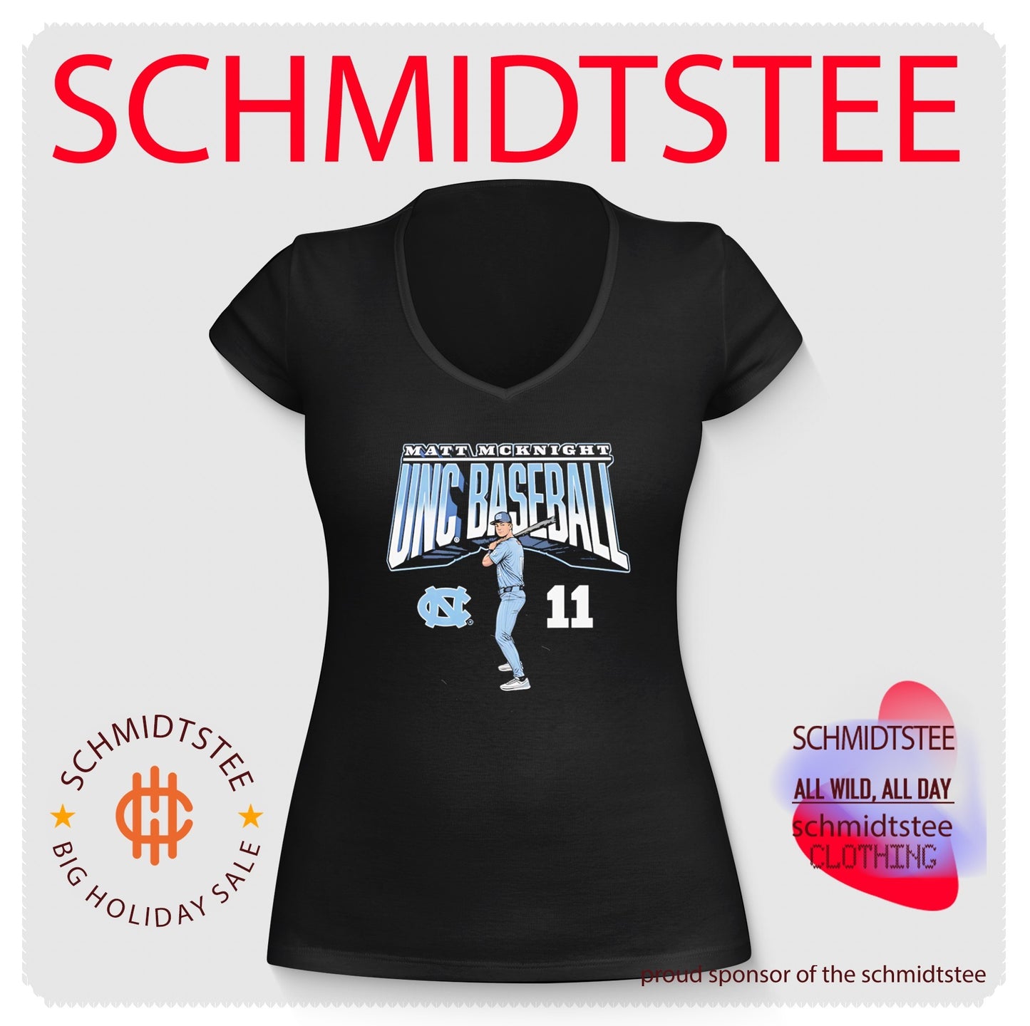 North Carolina Tar Heels Matt McKnight posing vintage shirt