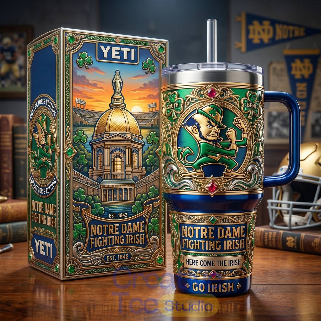 Notre Dame Fighting Irish Go Irish Special YETI Tumbler
