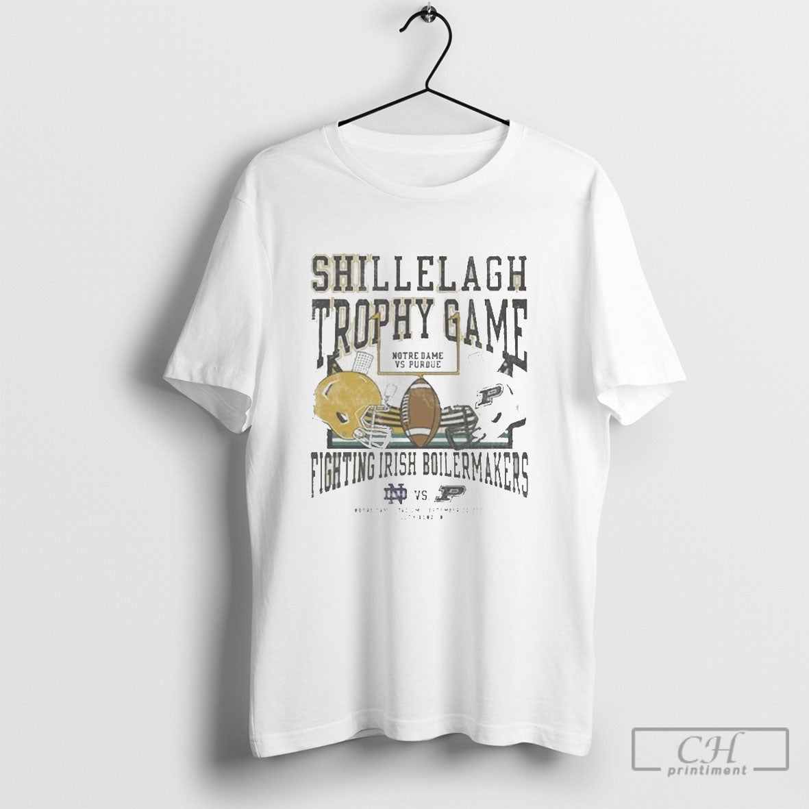 Notre Dame Fighting Irish Vs Purdue Boilermakers Football Shillelagh Trophy Game 2025 Shirt Sweater