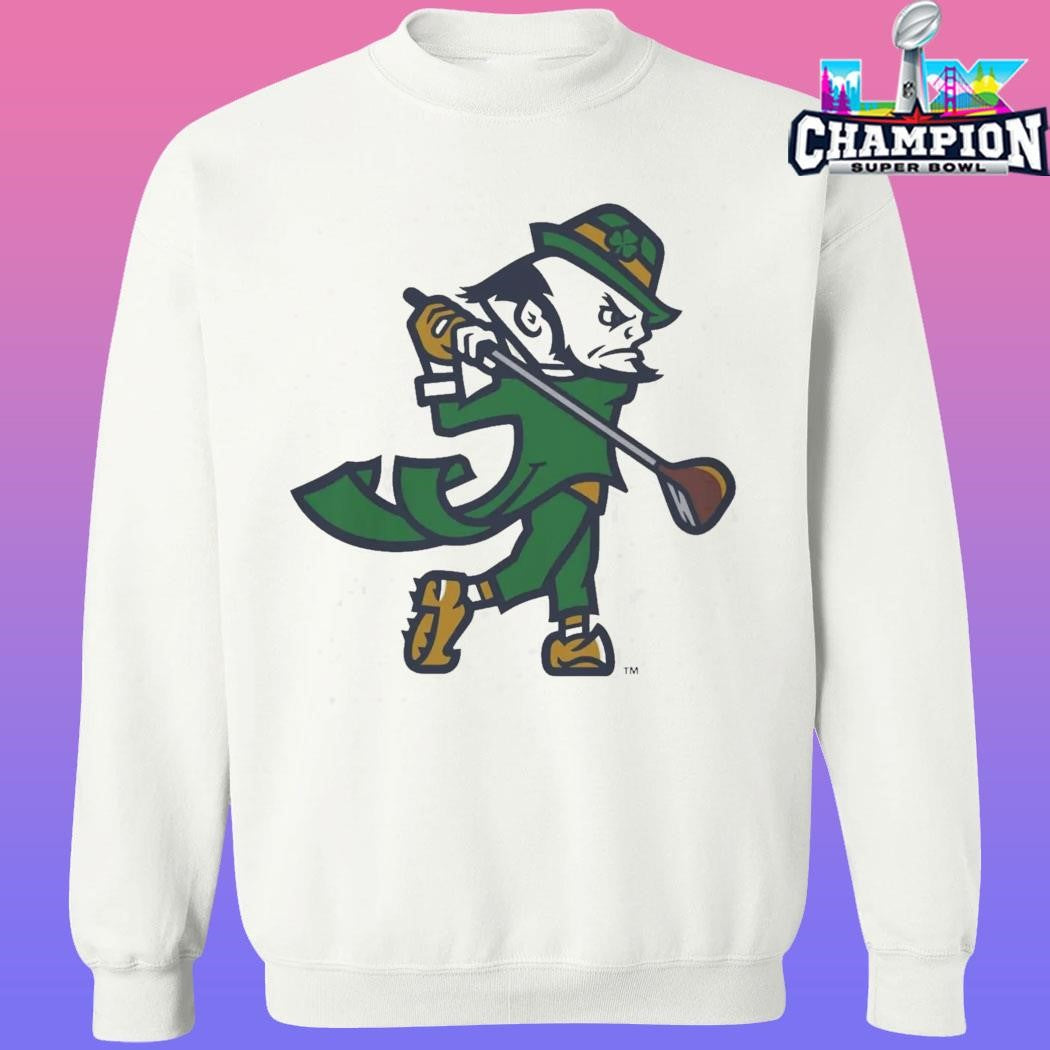 Notre Dame Golf Leprechaun Shirt