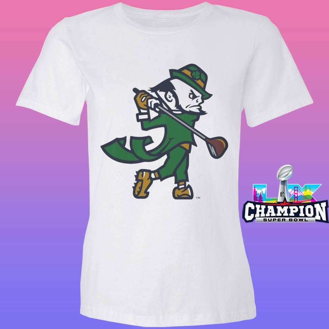 Notre Dame Golf Leprechaun Shirt