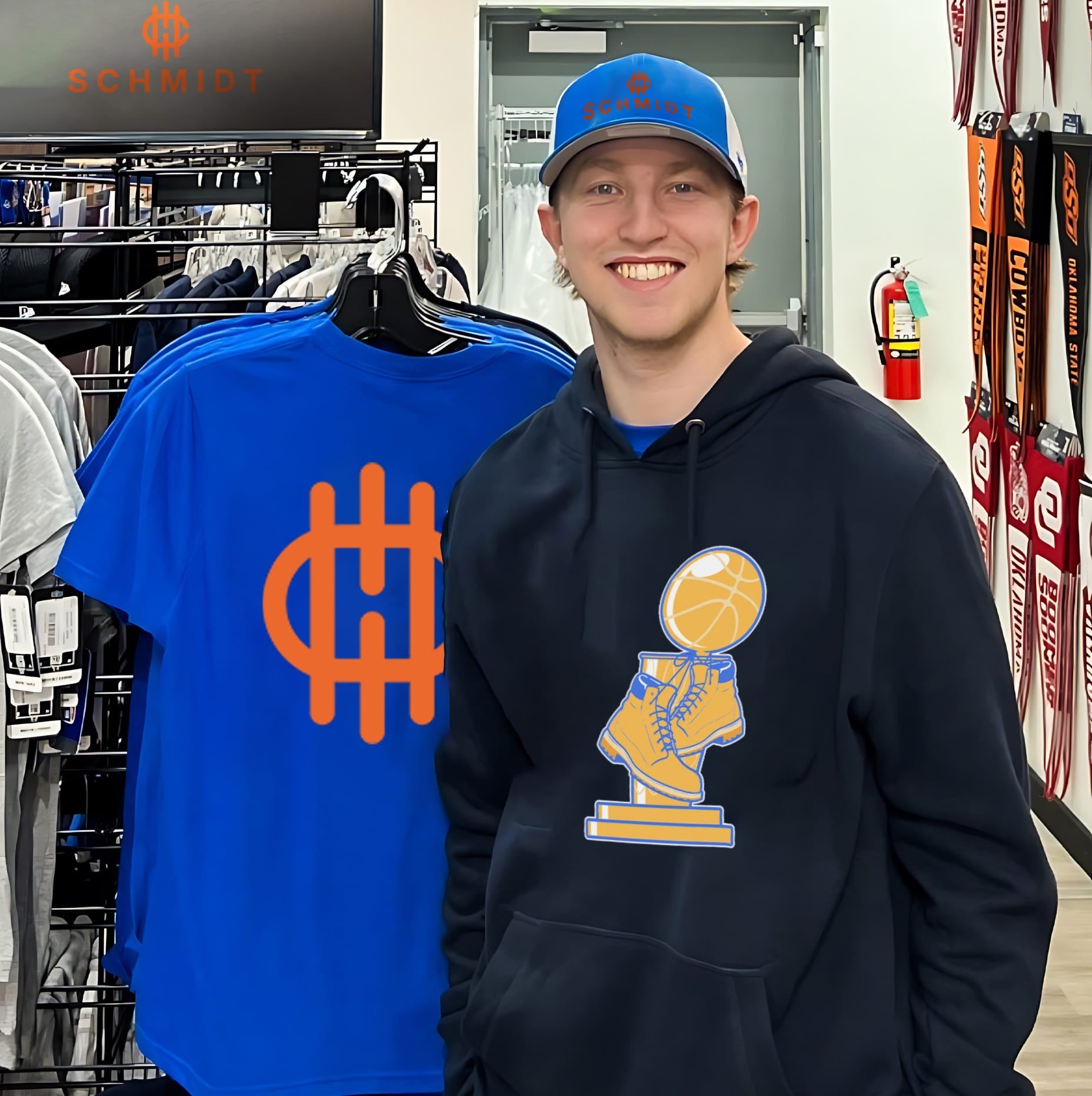 Ny Trophy And Boots New York Knicks 2026 Champions shirt