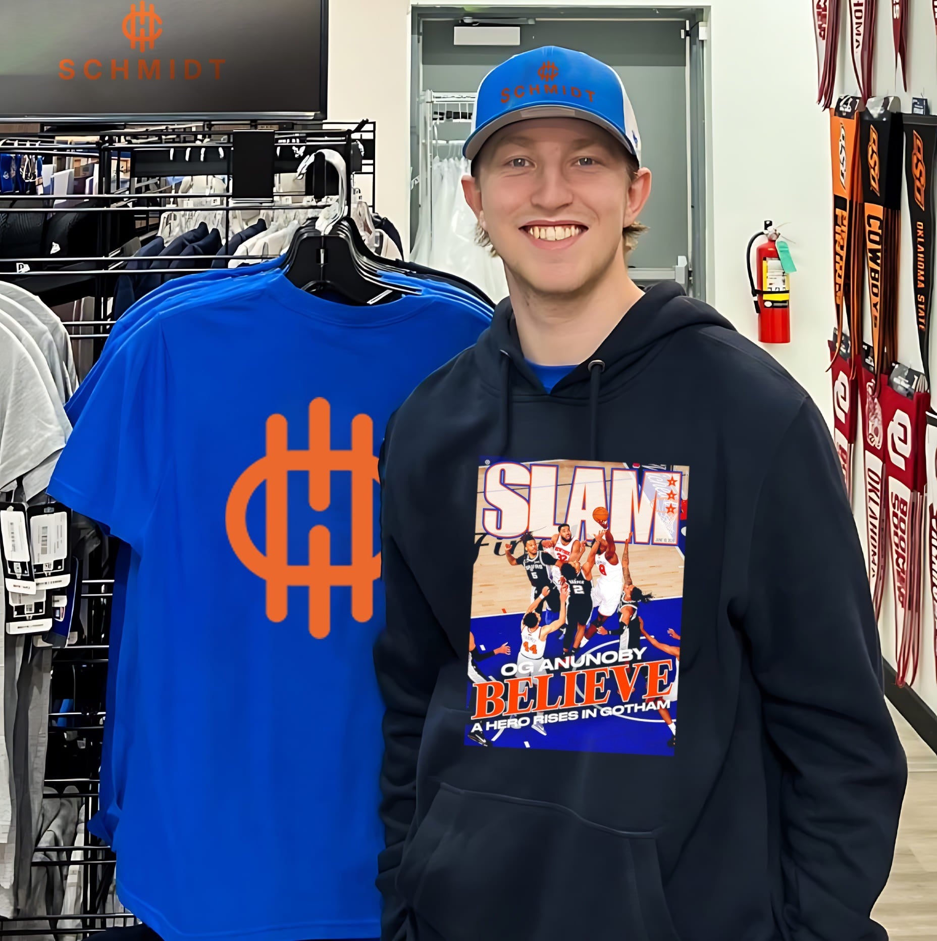 OG Anunoby New York Knicks Believe a hero rises in gotham shirt