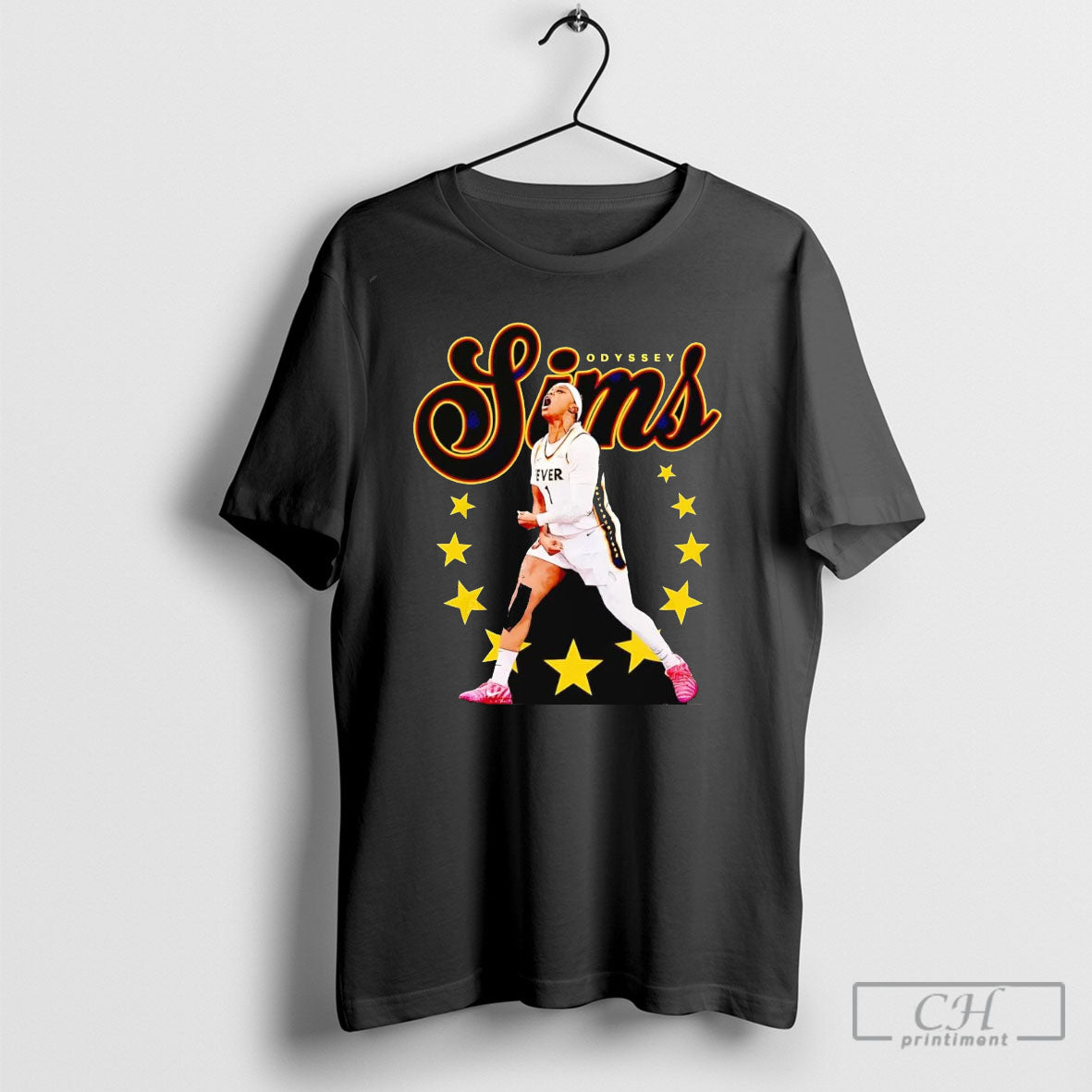 Odyssey Sims Shout Celebration Indiana Fever