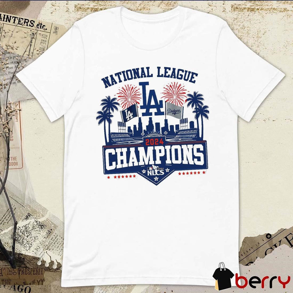 2024 Los Angeles Dodgers MLB National League NLCS Champions MLB Cityline Vintage t-shirt