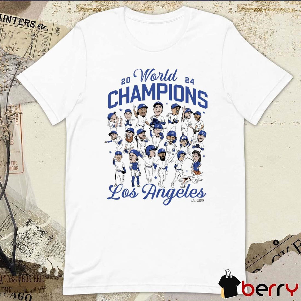 2024 Los Angeles Dodgers MLB World Champions Caricatures t-shirt