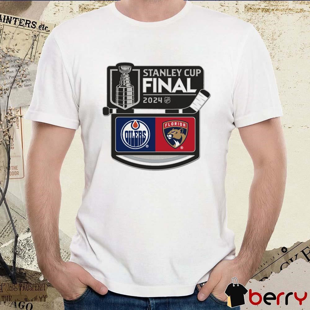 2024 NHL Stanley Cup Edmonton Oilers vs. Florida Panthers Dueling t-shirt
