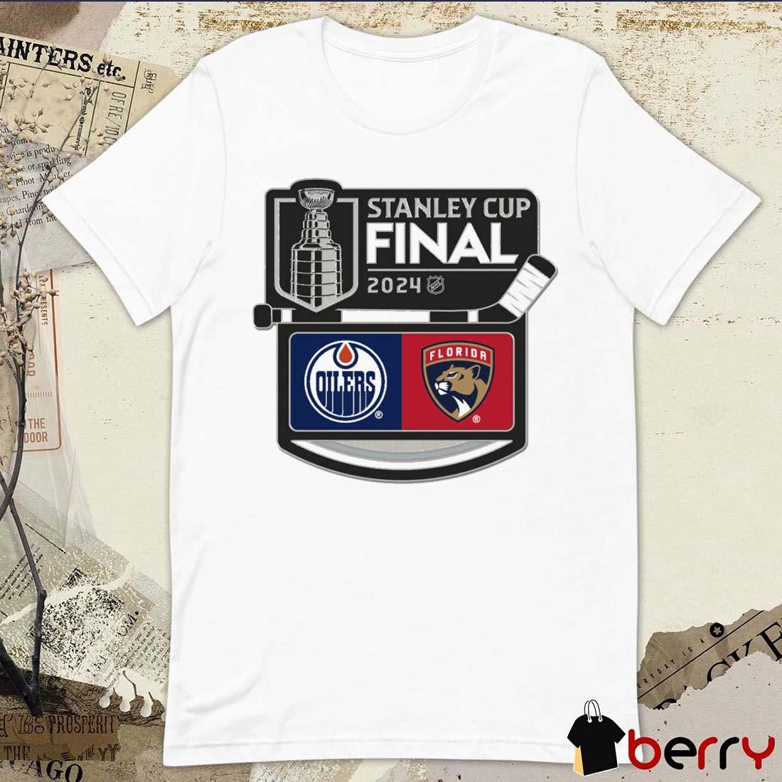 2024 NHL Stanley Cup Edmonton Oilers vs. Florida Panthers Dueling t-shirt