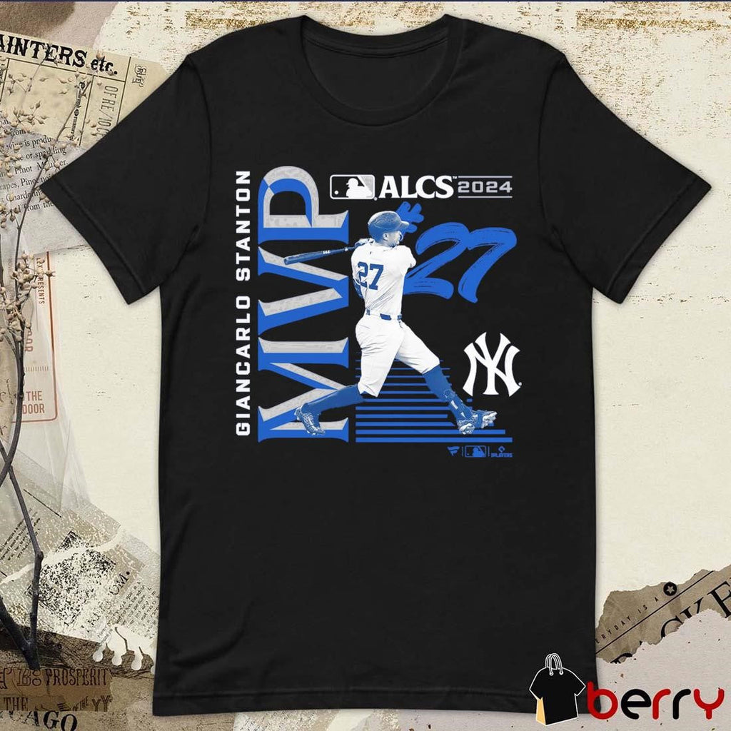 2024 New York Yankees Giancarlo Stanton MLB American League Championship Series MVP Name and Number t-shirt