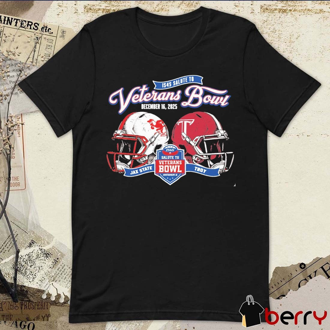 2025 IS4S Salute to Veterans Bowl Jacksonville State Gamecocks Vs Troy Trojans December 16 Helmets t-shirt