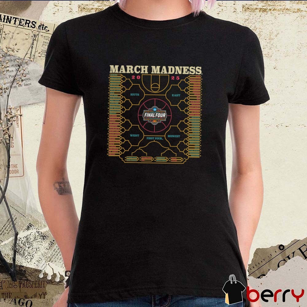 2025 Men’s Basketball Tournament March Madness Bank Shot South East Midwest West First Tour t-shirt