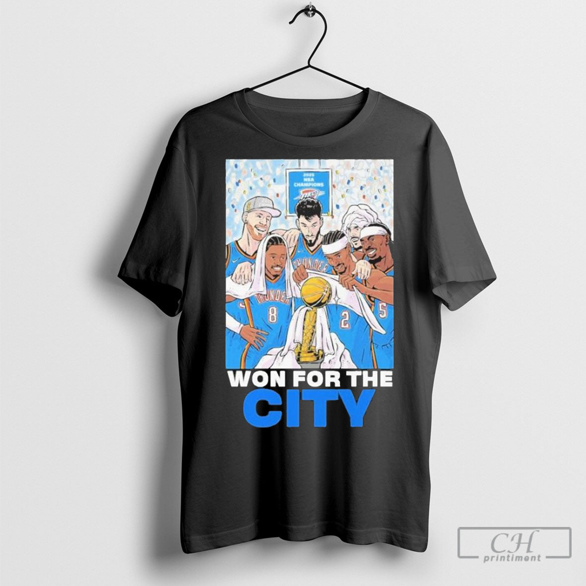 Official 2025 Nba Champions Oklahoma City Thunder Won For The City
