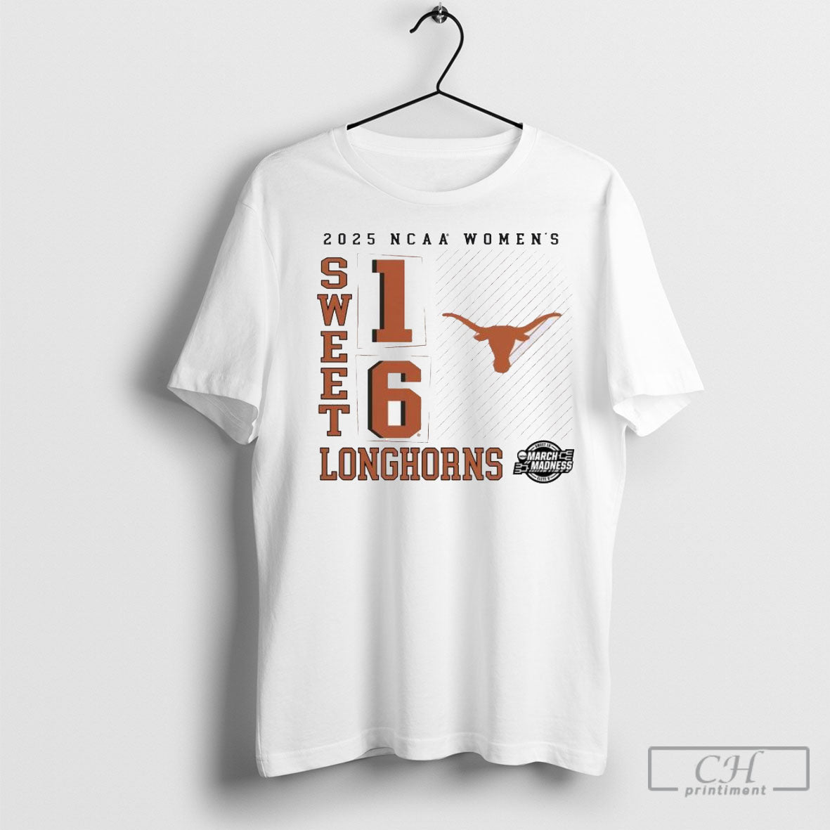 Official 2025 Ncaa Womens Texas Longhorns Sweet 16 March Madness Shirt