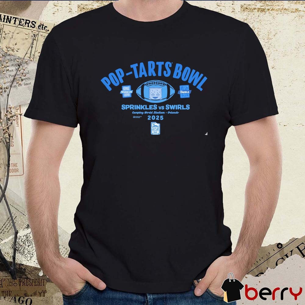 2025 Pop-Tarts Bowl 2-Team Sprinkles vs Swirls Camping World Stadium Orlando t-shirt