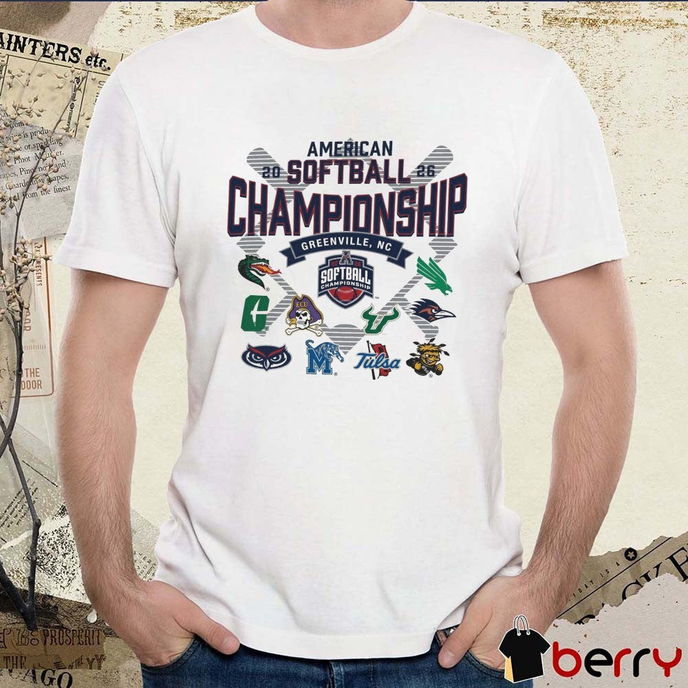 2026 American Softball Championship Greenville, NC East Carolina Teams t-shirt