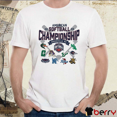 2026 American Softball Championship Greenville, NC East Carolina Teams t-shirt