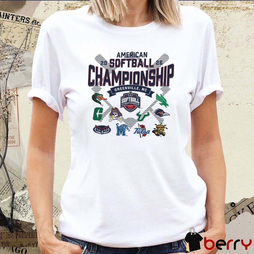 2026 American Softball Championship Greenville, NC East Carolina Teams t-shirt
