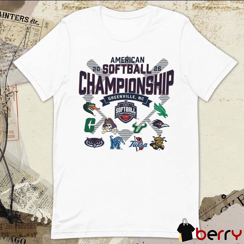 2026 American Softball Championship Greenville, NC East Carolina Teams t-shirt