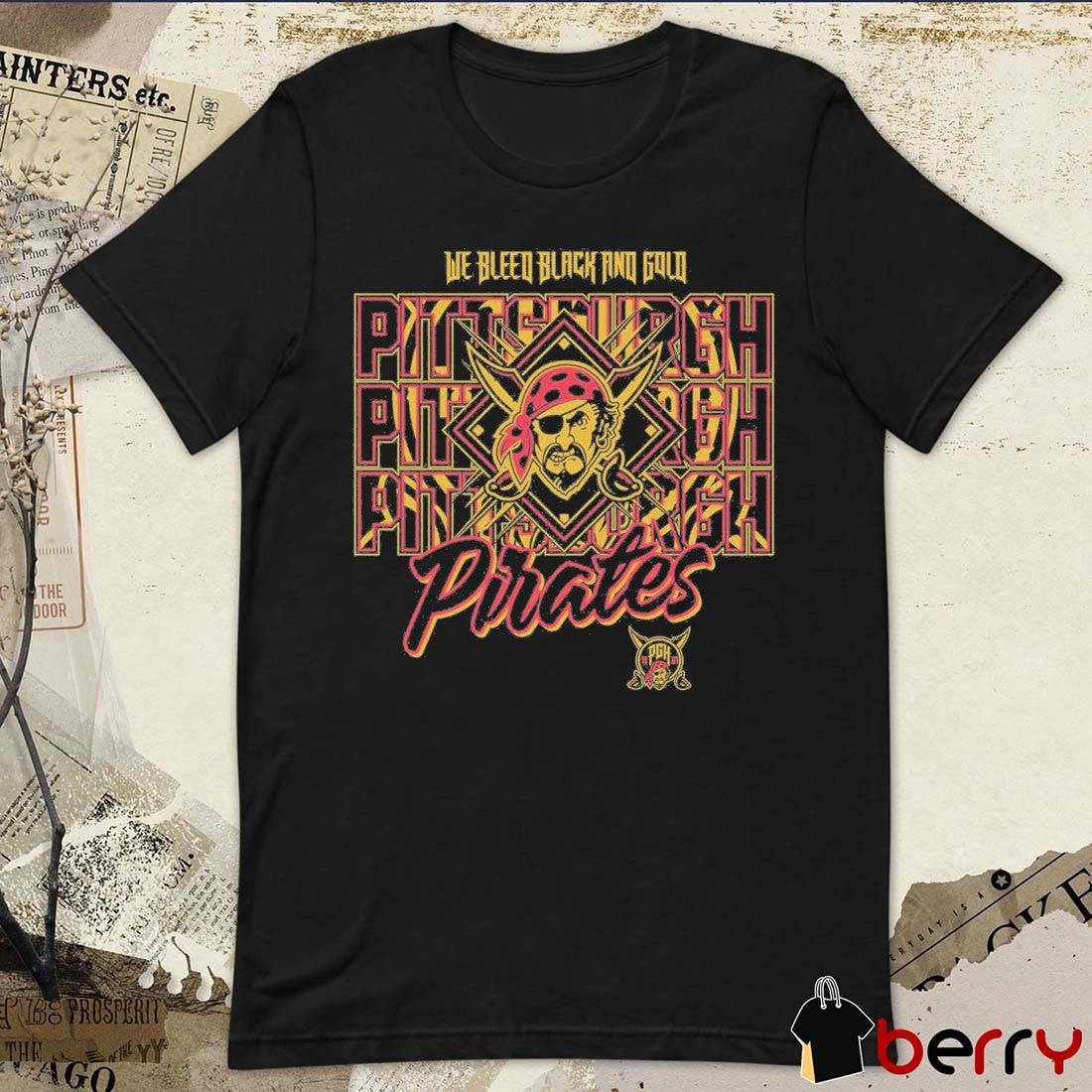 2026 City Connect We Bleed Black And Gold Pittsburgh Pirates MLB t-shirt