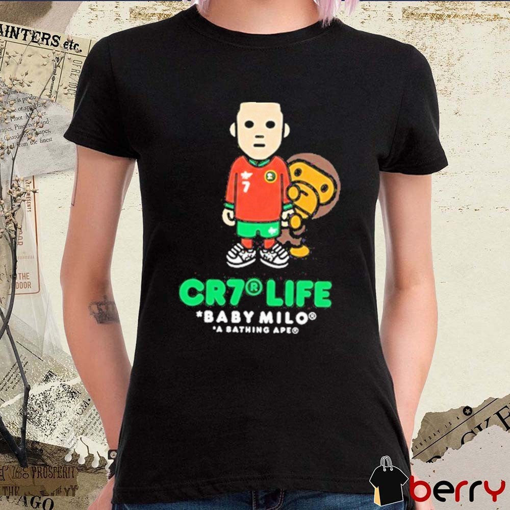 2026 Cristiano Ronaldo X BAPE CR7 Life Baby Milo A Bathing Ape t-shirt