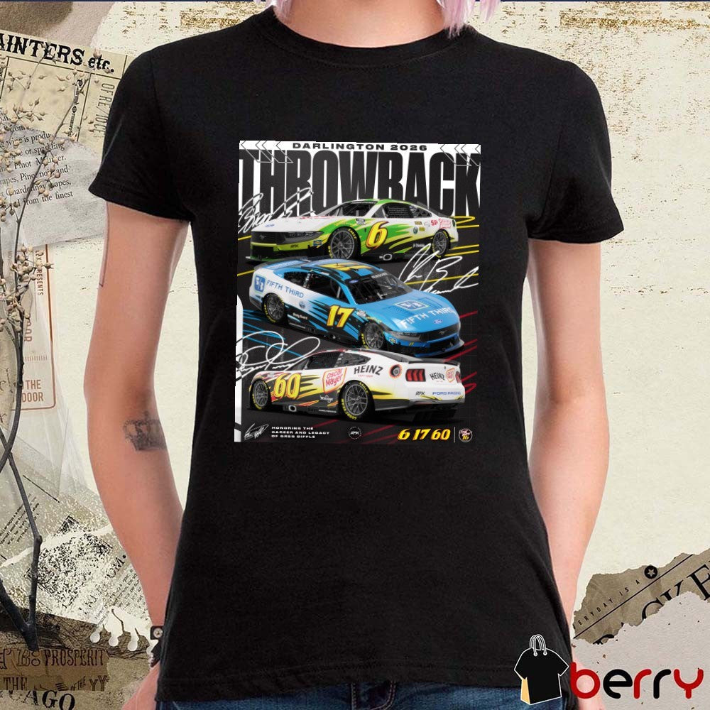 2026 Darlington Throwback Honoring The Career And Legacy Of Greg Biffle Signatures t-shirt