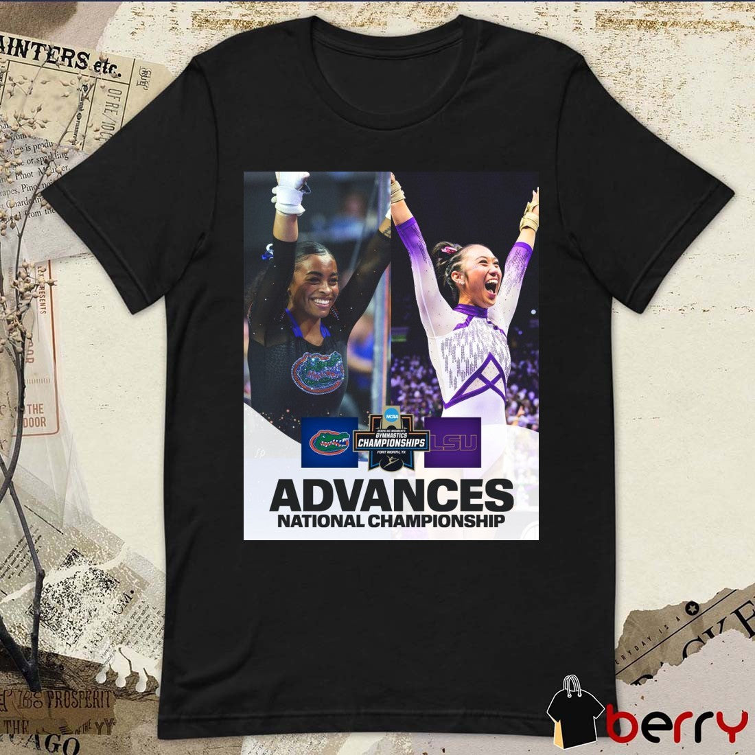 2026 Florida Gators Vs LSU Tigers NCAA Women’s Gymnastics Advances National Championship Poster t-shirt