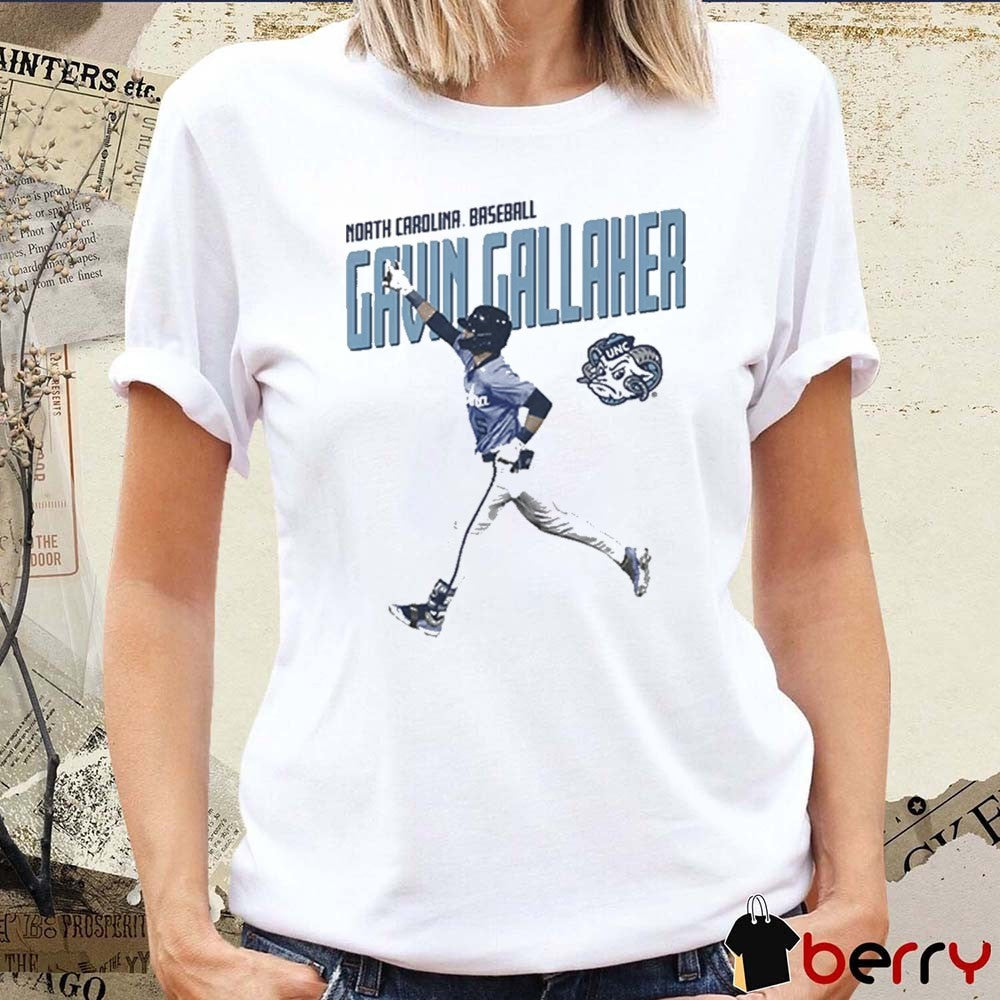 2026 Gavin Gallaher North Carolina Tar Heels NCAA Illustrated NIL Graphic t-shirt