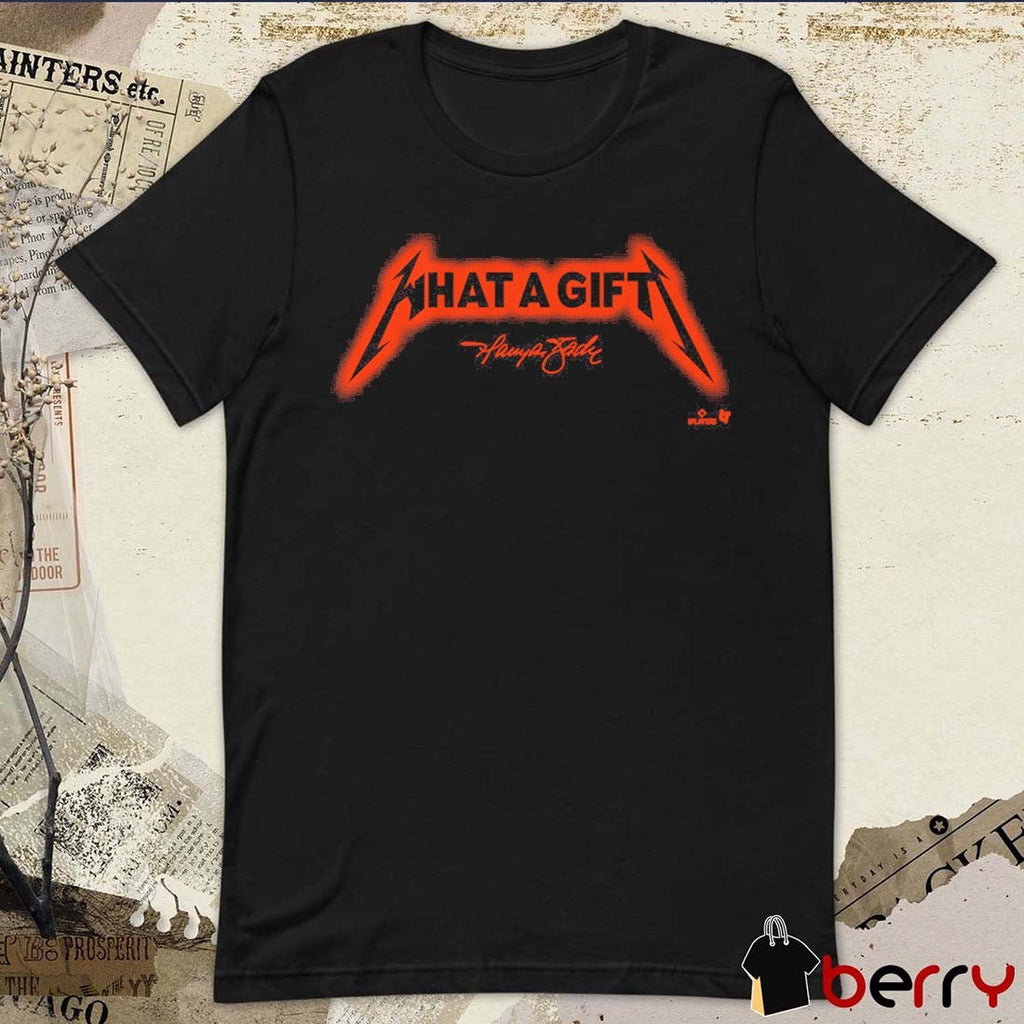 2026 Harrison Bader What a Gift San Francisco Giants Signature t-shirt