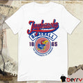 2026 Kansas Jayhawks Baseball The University Of Kansas 1865 Vintage Script Baseball Stripes t-shirt