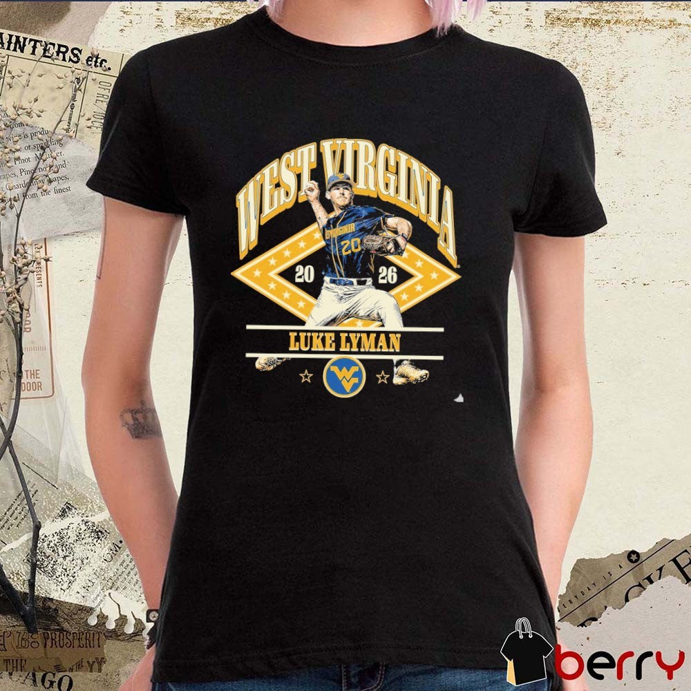 2026 Luke Lyman West Virginia Mountaineers Baseball Illustrated t-shirt