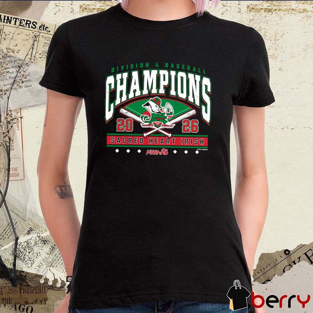 2026 MHSAA Baseball DIV Champions Sacred Heart Irish t-shirt
