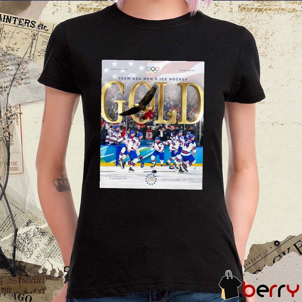 2026 Milano Cortina Winter Olympics USA Men’s Ice Hockey 3x Gold Medal 1960 1980 2026 t-shirt