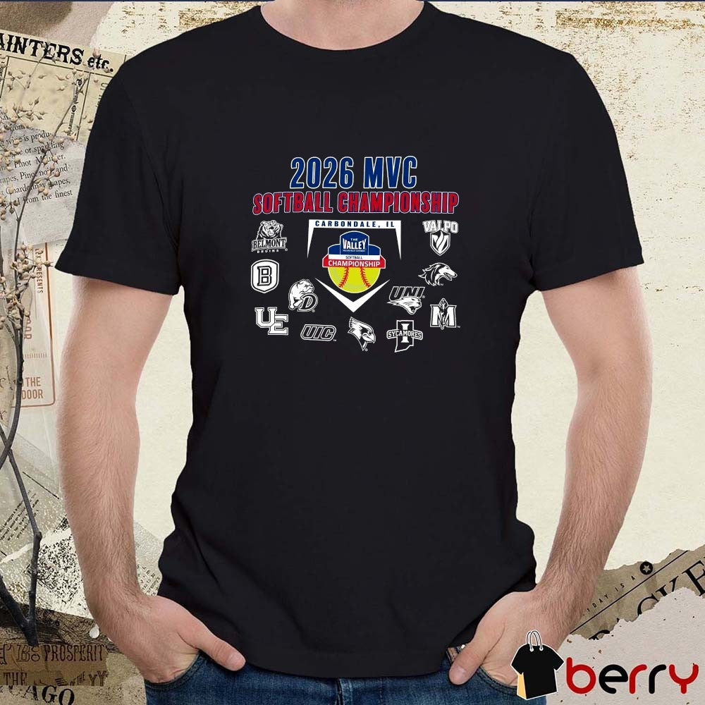 2026 Missouri Valley Conference Softball Championship Carbondale, Illinois Teams t-shirt