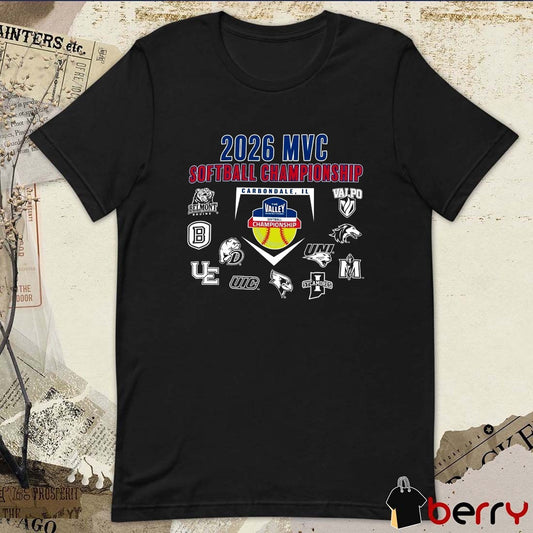 2026 Missouri Valley Conference Softball Championship Carbondale, Illinois Teams t-shirt