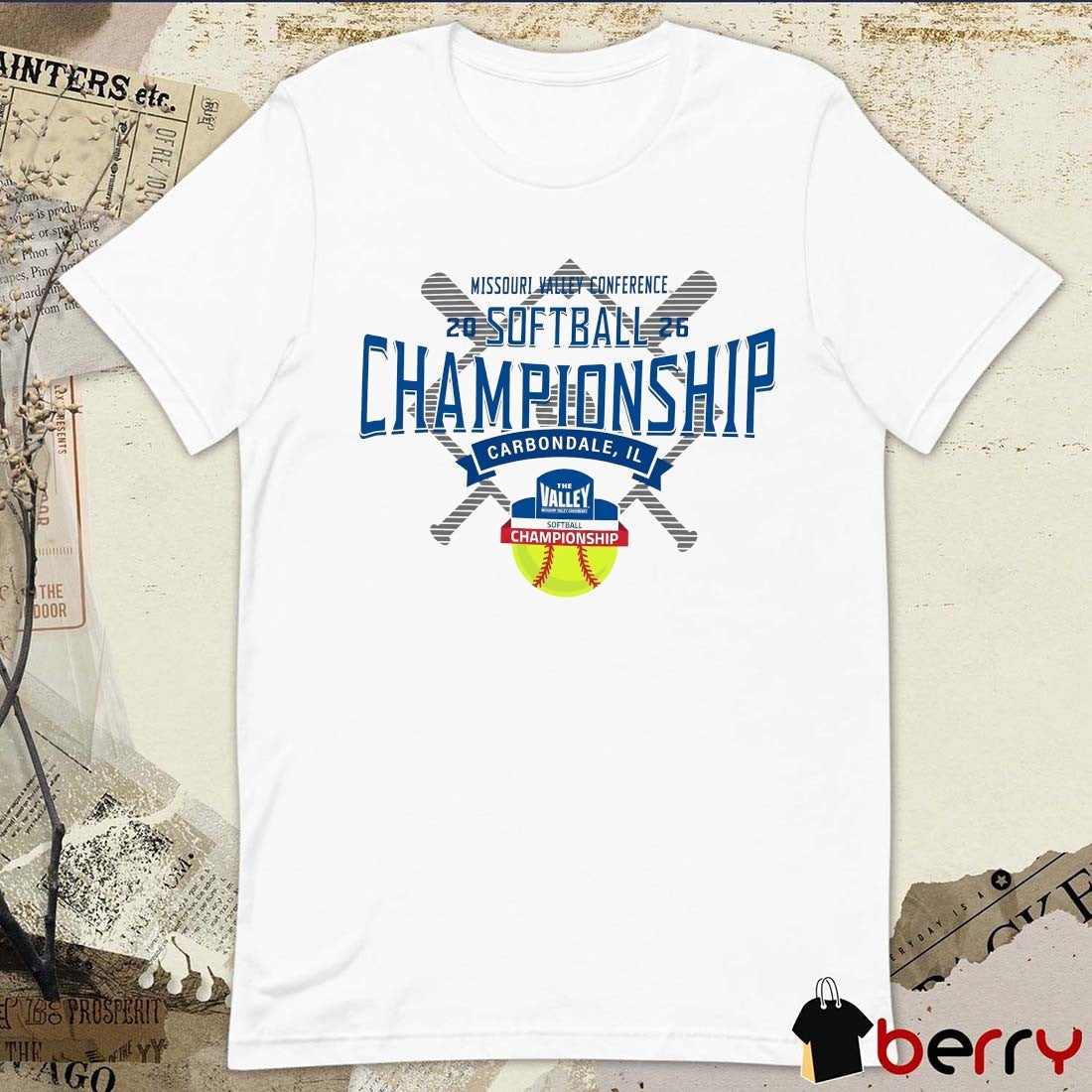 2026 Missouri Valley Conference Softball Championship May 7-9 Carbondale IL Logo t-shirt