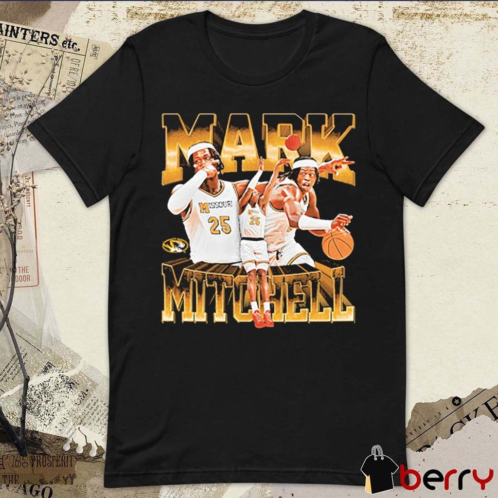 2026 Mizzou Tigers NIL Mark Mitchell Basketball Player t-shirt