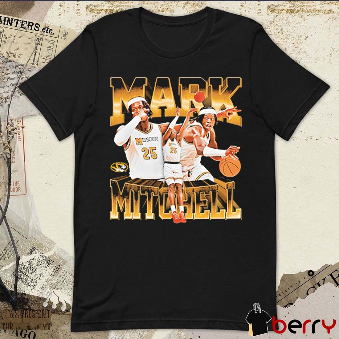 2026 Mizzou Tigers NIL Mark Mitchell Basketball Player t-shirt