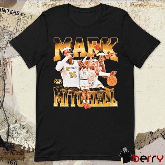 2026 Mizzou Tigers NIL Mark Mitchell Basketball Player t-shirt