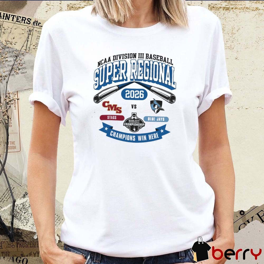 2026 NCAA Division III Baseball Super Regional Johns Hopkins Stags Vs Blue Jays t-shirt