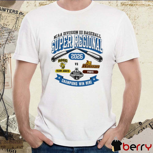 2026 NCAA Division III Baseball Super Regional Rowan Yellow Jackets Vs Profs t-shirt