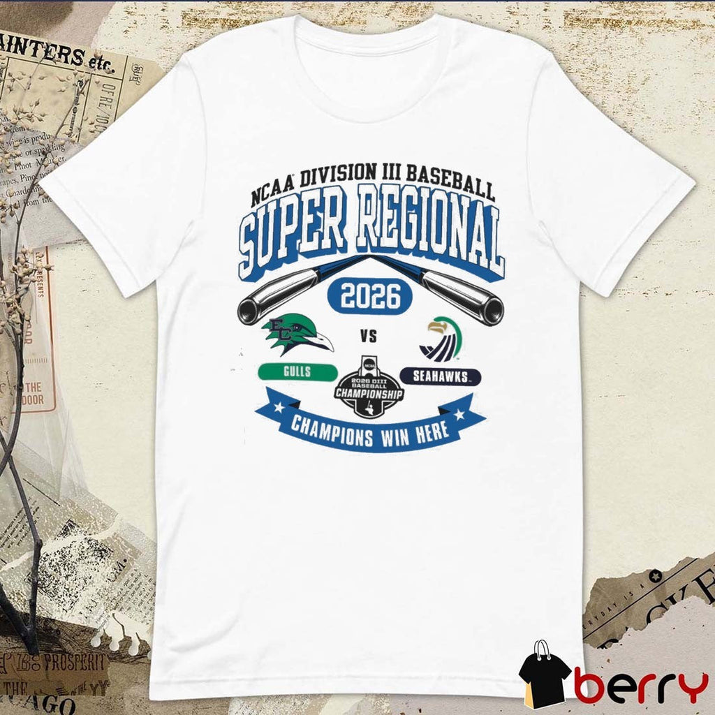 2026 NCAA Division III Baseball Super Regional Salve Regina Gulls Vs Seahawks t-shirt
