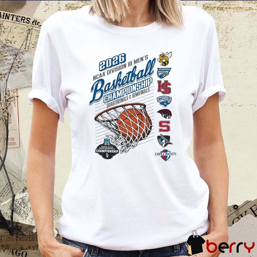 2026 NCAA Division III Men’s Basketball Championship Quarterfinals and Semifinals rounds t-shirt