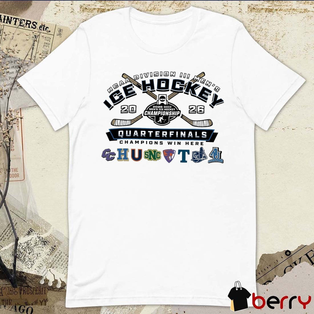 2026 NCAA Division III Men’s Ice Hockey Championship Quarterfinals All Team Logos t-shirt