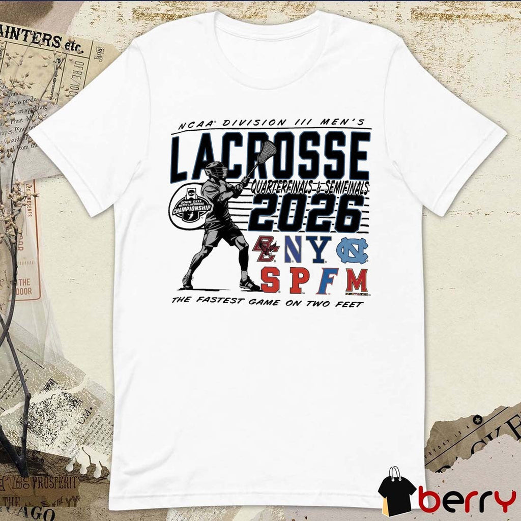 2026 NCAA Division III Men’s Lacrosse Championship quarterfinals and semifinals Charlottesville, VA The Fastest Game On Two Feet t-shirt