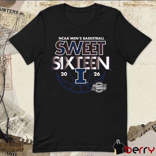 2026 NCAA Men’s Basketball Sweet Sixteen Illinois Fighting Illini t-shirt