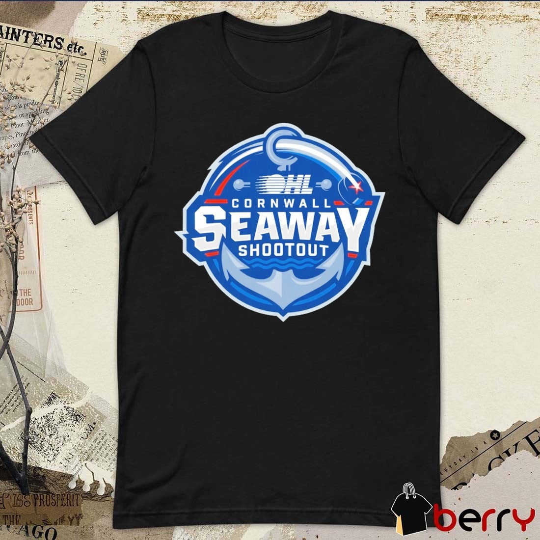 2026 OHL Cornwall Seaway Shootout Logo t-shirt