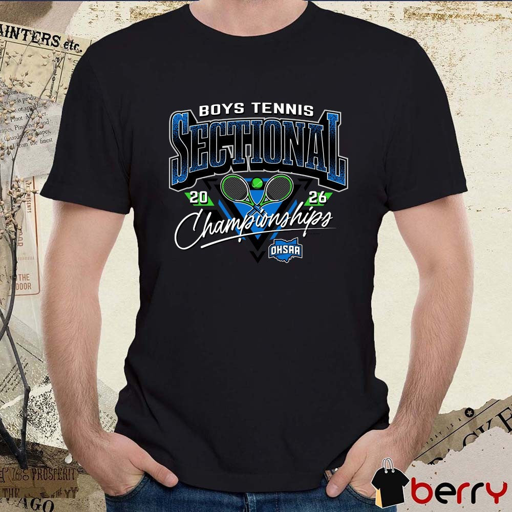 2026 OHSAA Boys Tennis Sectionals Championships Logo t-shirt