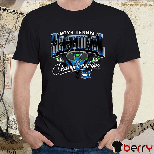 2026 OHSAA Boys Tennis Sectionals Championships Logo t-shirt